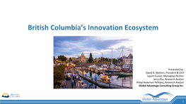 B.C.'S Innovation Ecosystem