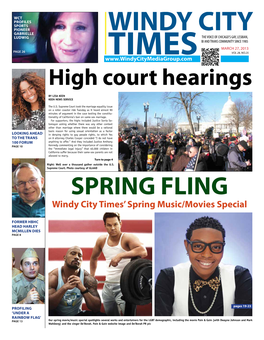 Windy City Times' Spring Music/Movies Special