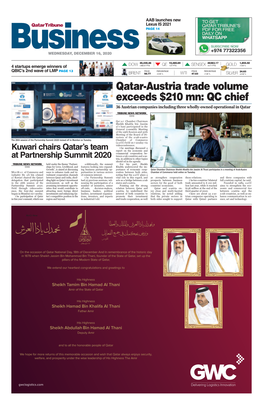QC Chief 36 Austrian Companies Including Three Wholly-Owned Operational in Qatar Tribune News Network Doha