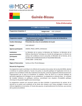 Guinée-‐Bissau