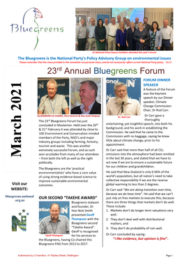 23Rd Annual Bluegreens Forum