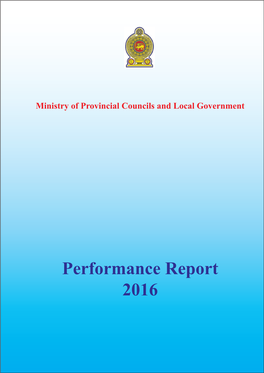 Performance Report 2016
