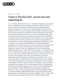 Today Is the Day (US) - Du Har Inte Sett Någonting Än