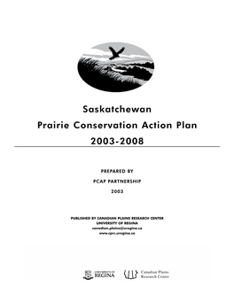 Saskatchewan Prairie Conservation Action Plan 2003-2008