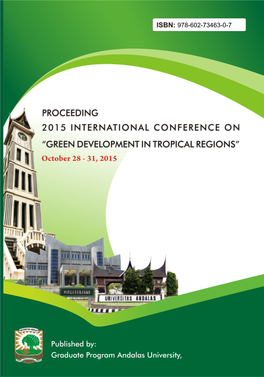 The 2015 International Conference on Green Development in Tropical Regions