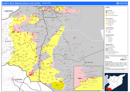 JORDAN LEBANON Southern Syria: Majority Influence and Conflict (02