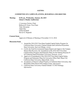 Agenda Committee on Campus