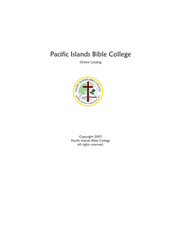 Pacific Islands Bible College