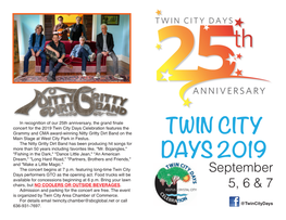 Twin City Days 2019 Main Street Market 9 A.M