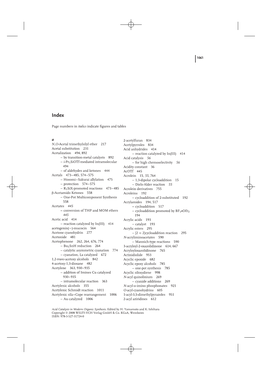 1061 Page Numbers in Italics Indicate Figures and Tables N,O-Acetal