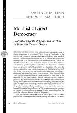Moralistic Direct Democracy