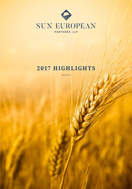 2017 Highlights 2017 Year-End Summary