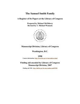 Samuel Smith Family Papers