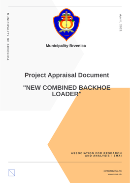 Municipality of Brvenica Project Appraisal Document for “New