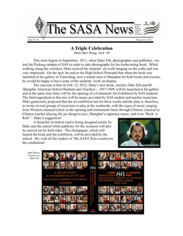 SASA Newsletter Winter 2011-2012