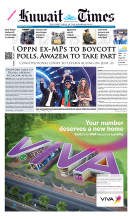 Oppn Ex-Mps to Boycott Polls, Awazem to Take Part