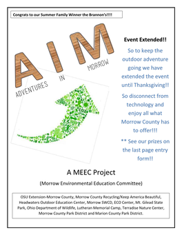 A MEEC Project (Morrow Environmental Education Committee)