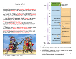 Antiochus III, Part I Daniel 11:10-14 10