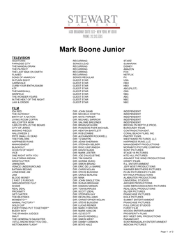 Mark Boone Junior