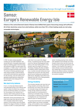 Europe's Renewable Energy Isle