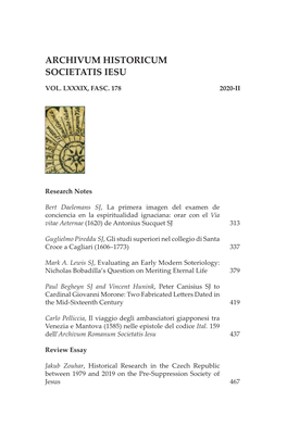 Archivum Historicum Societatis Iesu