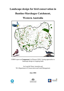 Landscape Design for Bird Conservation in Buntine-Marchagee Catchment, Western Australia