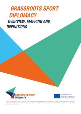 Grassroots Sport Diplomacy Overview, Mapping and Definitions