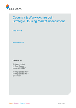 Coventry & Warwickshire Joint Strategic Housing Market Assessment