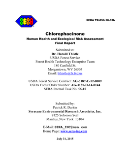 USDA Health Risk Assessment