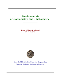 Fundamentals of Radiometry and Photometry