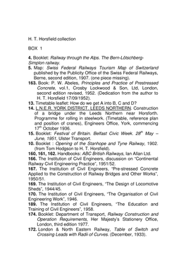 Civil Engineers, Discussion on “Continental Railway Civil Engineering Practice”, 1951/52