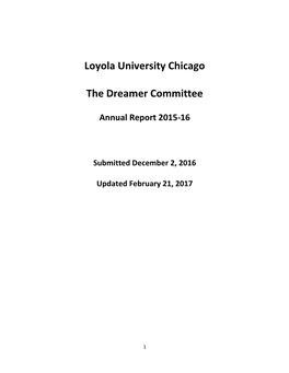 Dreamer Committee Report and 3 Recommendations (10)