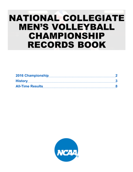 National Collegiate Men's Volleyball