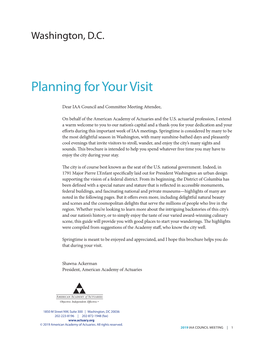 Planning for Your Visit