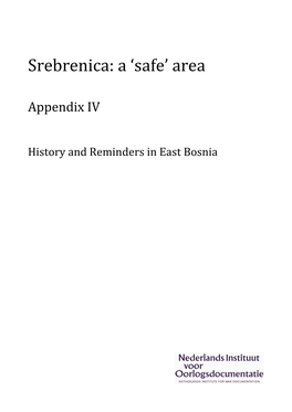 Srebrenica: Prologue, Chapter 1, Section 1