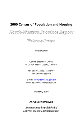 2000 Census of Population and Housing