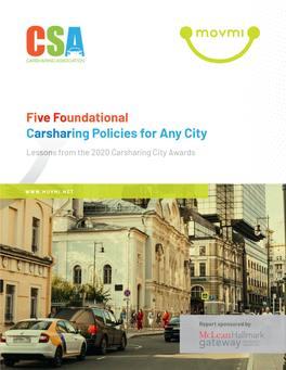 2020 Carshare City Awards Report