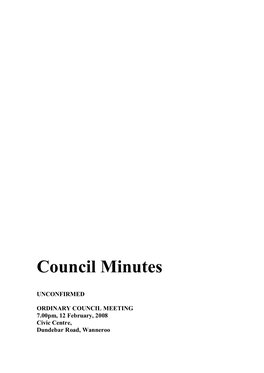 Council Minutes