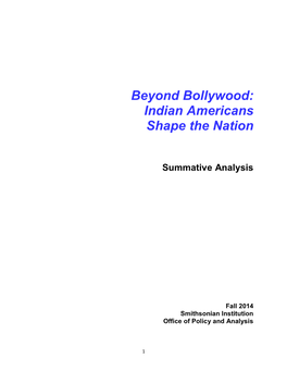 Beyond Bollywood: Indian Americans Shape the Nation