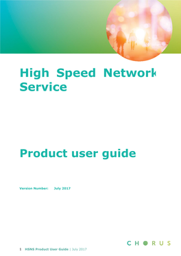 HSNS Premium Product User Guide