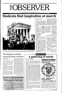 Students Find Inspiration at March by KAT¥ MURPHY a Bomb Scare Wednesday News Writer Morning Caused Distress and Confusion in the City