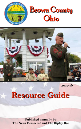 Brown County Resource Guide 2015-16 ABCAP Reproductive Health Clinic Serving Brown & Adams Counties