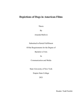 Depictions of Dogs in American Films