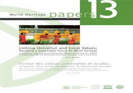 World Heritage Papers 13