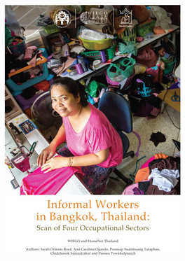 Informal Workers in Bangkok, Thailand: Scan of Four Occupational Sectors