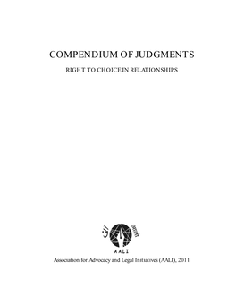 Compendium of Judgments