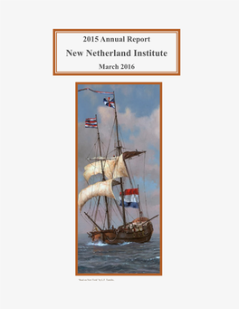 2015 Annual Report New Netherland Institute March 2016