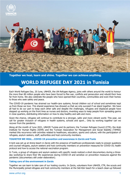 WORLD REFUGEE DAY 2021 in Tunisia