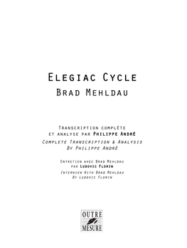 Elegiac Cycle Brad Mehldau