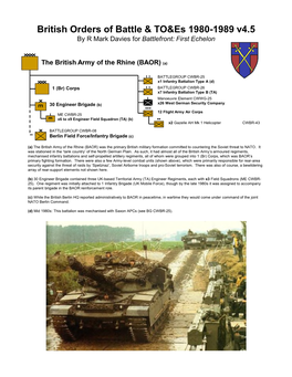 British Orders of Battle & TO&Es 1980-1989 V4.5